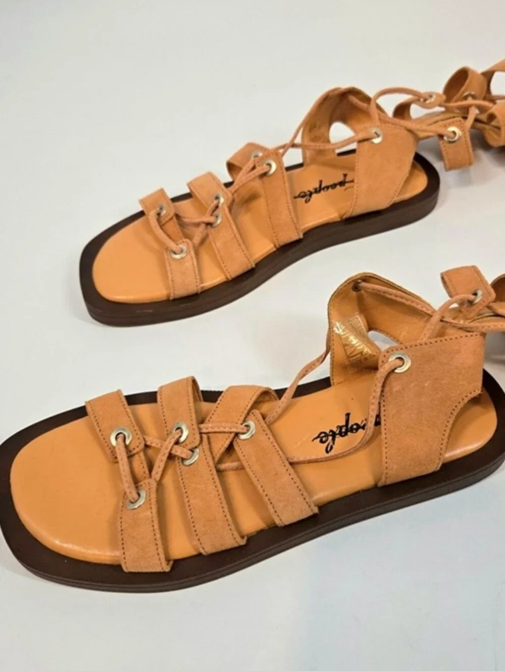 Free People Sun Chaser Gladiator Sandals Lace Up Women's Size US 9.5